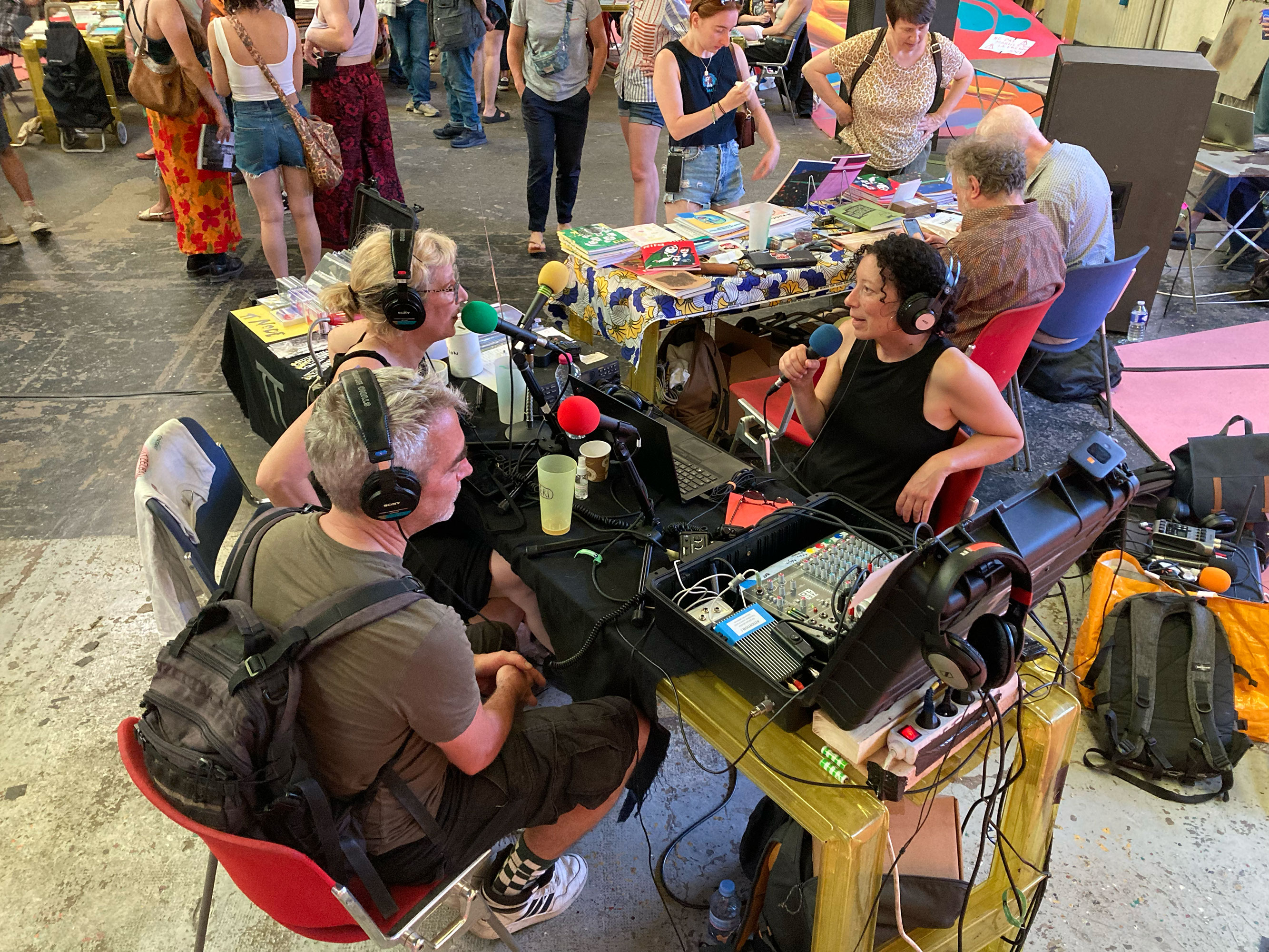 Plateau radio Salon des éditions sauvages, juin 2025